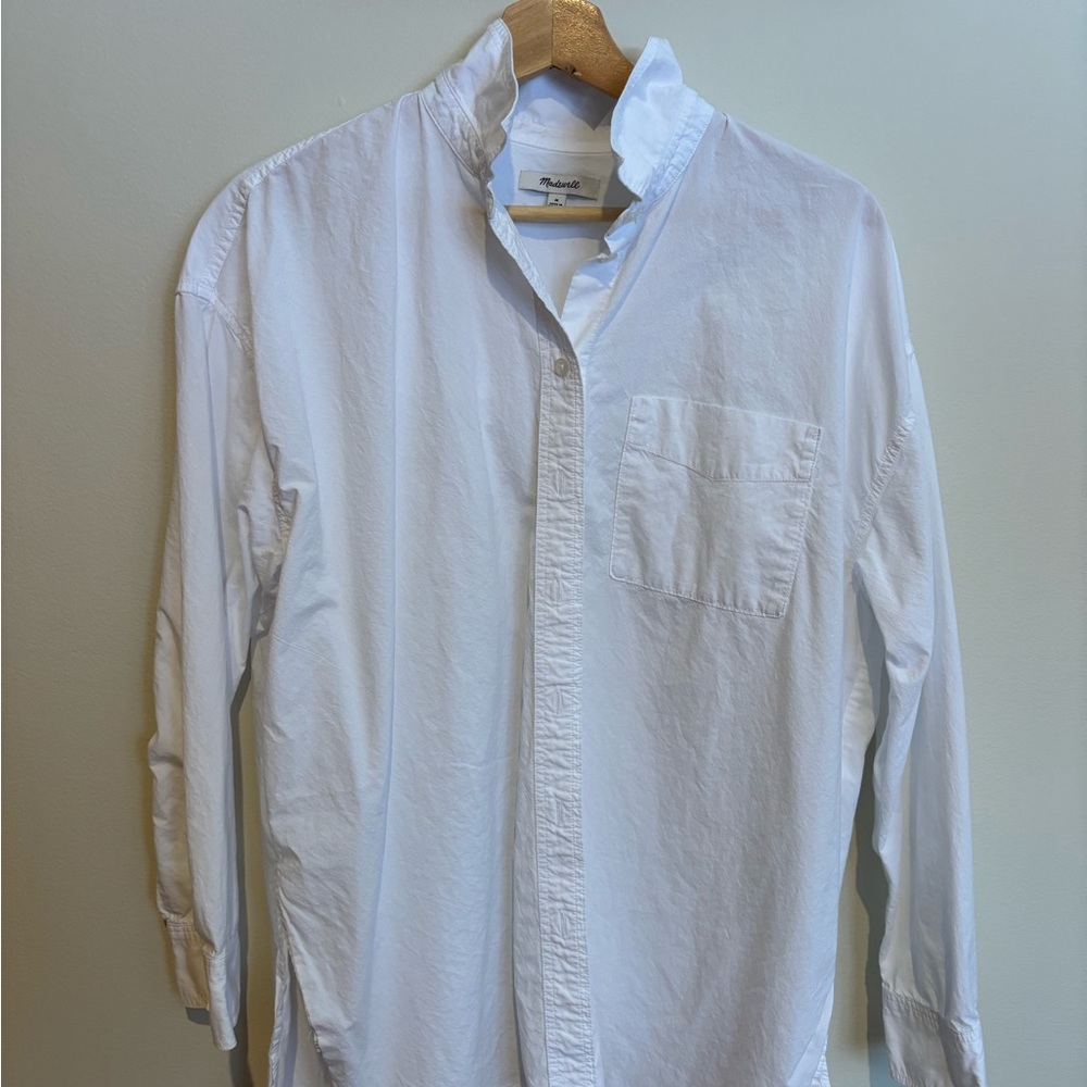 Madewell Women's White Button-Down Shirt